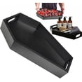 thumbnail image 3 of 9.6'' Coffin Charcuterie Boards Tray for Gothic Bedroom Kitchen Bathroom Decor - Sturdy Solid Wooden Spooky Halloween Tray for Halloween Party Decorations (Black), 3 of 7
