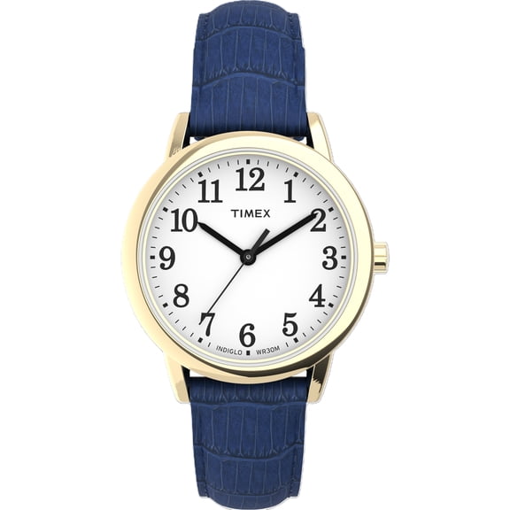 Timex Women's Analog Blue Resin Strap Wristwatch, Blue