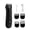 1-Black, variant on 600mAh Rechargeable Electric Shaver With LCD Display Ergonomic Handle Portable Body Groomer For Underarms Face Legs