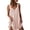 Beige, variant on Women's Satin Silk Nightgown V Neck Sexy Nightdress Tank Sleeveless Sleepshirt Lace Sleep Dress Nightwear