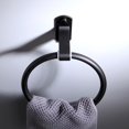 thumbnail image 5 of nipocaio Wall Mounted Towel Rack, Metal Wall Mounted Towel Ring, for Bathroom and Kitchen, Black, 5 of 5