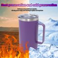 thumbnail image 2 of Arcticwind 304 Stainless Steel Insulated Cup 24oz,Office Cup,Hot Cold Drinks Milk Coffee Tea Cups Cup,Lightweight Beer Cup,Corrosion Resistance Thermal Mug,For Men and Women Gift,With Mug Handle, 2 of 7