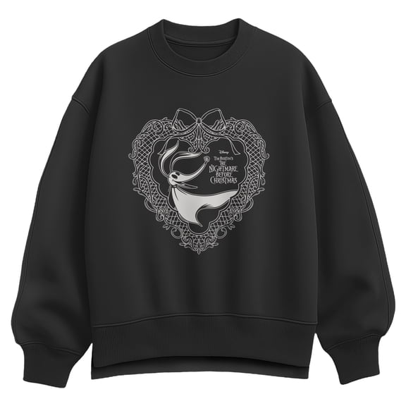 The Nightmare Before Christmas - Zero Coquette Oversized Fleece Crew Sweatshirt