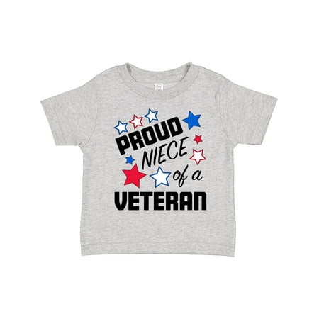 

Inktastic Proud Niece of a Veteran- Veterans Day Gift Toddler Toddler Girl T-Shirt