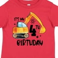 thumbnail image 4 of Inktastic Construction Truck It's My 4th Birthday Boys or Girls Toddler T-Shirt, 4 of 5