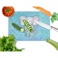 thumbnail image 2 of Caroline's Treasures Blue Elepant Watercolor Glass Cutting Board Large, 2 of 2