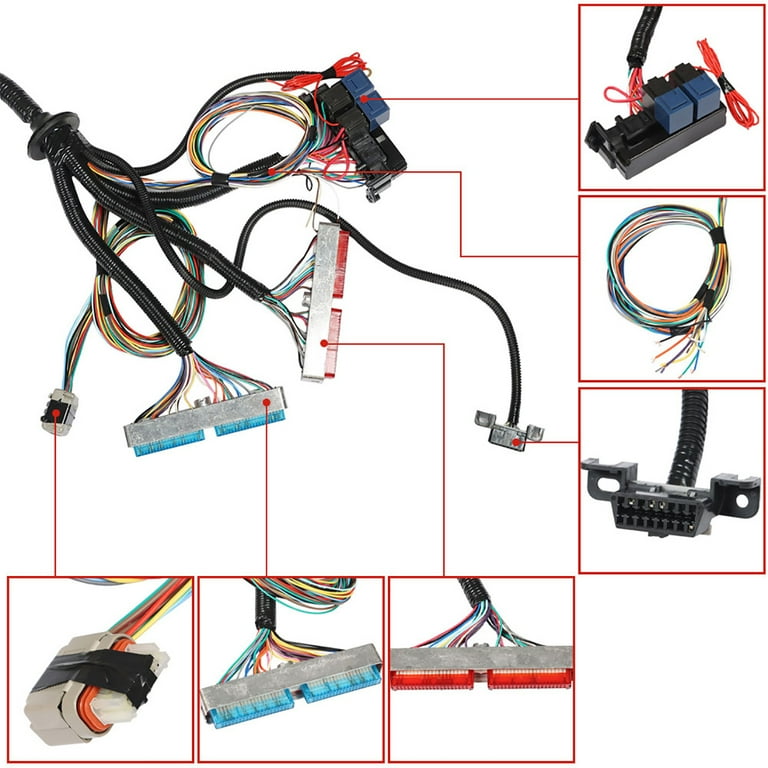 Standalone LS Wiring Harness GM LS1 VORTEC DBC Manual Trans Wire Swap Trucks T56 Non-Electric - Foto 9