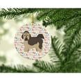 thumbnail image 2 of Russian Lapdog Merry Christmas Ceramic Ornament 2.8 in x 2.8 in, 2 of 3