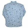 thumbnail image 1 of Maison KitsunÃ© Trigram Print Shirt Light Blue ( 38 ), 1 of 1