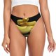 thumbnail image 1 of Fotbe Yellow White-Lipped Pit Viper Tanga Sin Costuras para Mujer con Estampado – Panties Invisibles, Transpirables y Cómodos para Uso Diario-Small, 1 of 6