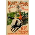 thumbnail image 2 of Sescau, Paul 17x24 Black Ornate Wood Framed with Double Matting Museum Art Print Titled - Moulin de la Galette, 2 of 4