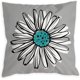 thumbnail image 2 of Juego de fundas de almohada de lino con estampado floral y margaritas, 4 unidades, 45 x 45 cm, 2 of 3