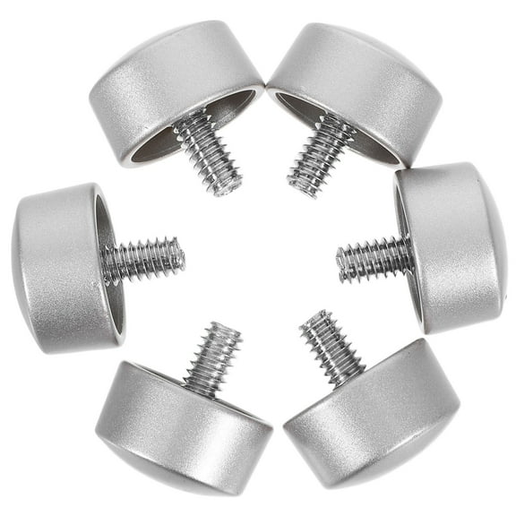 PTOOTP 6pcs Curtain Rod End Caps, Easy to Install, Metal Finials for Window Drapes and Curtain Rods