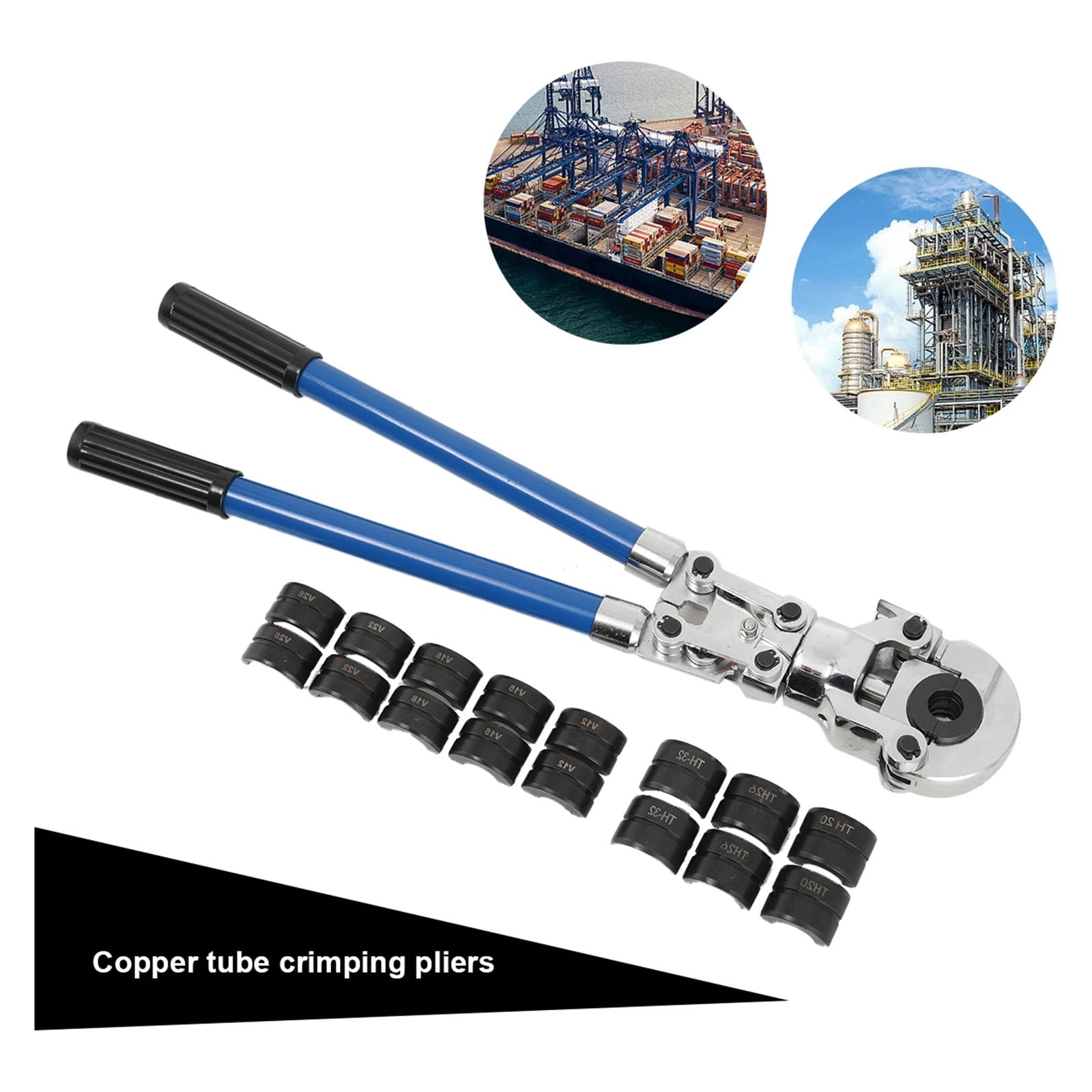 Hand Press Crimping Pliers V12-28mm + TH16-32mm Composite Pipe Copper Pipe Crimping Pliers ,Professional Tools