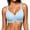 Light Blue, variant on Women's Light Thin Cup Wireless Bra, Minimizing & Gathering Support For Large Bust Pink