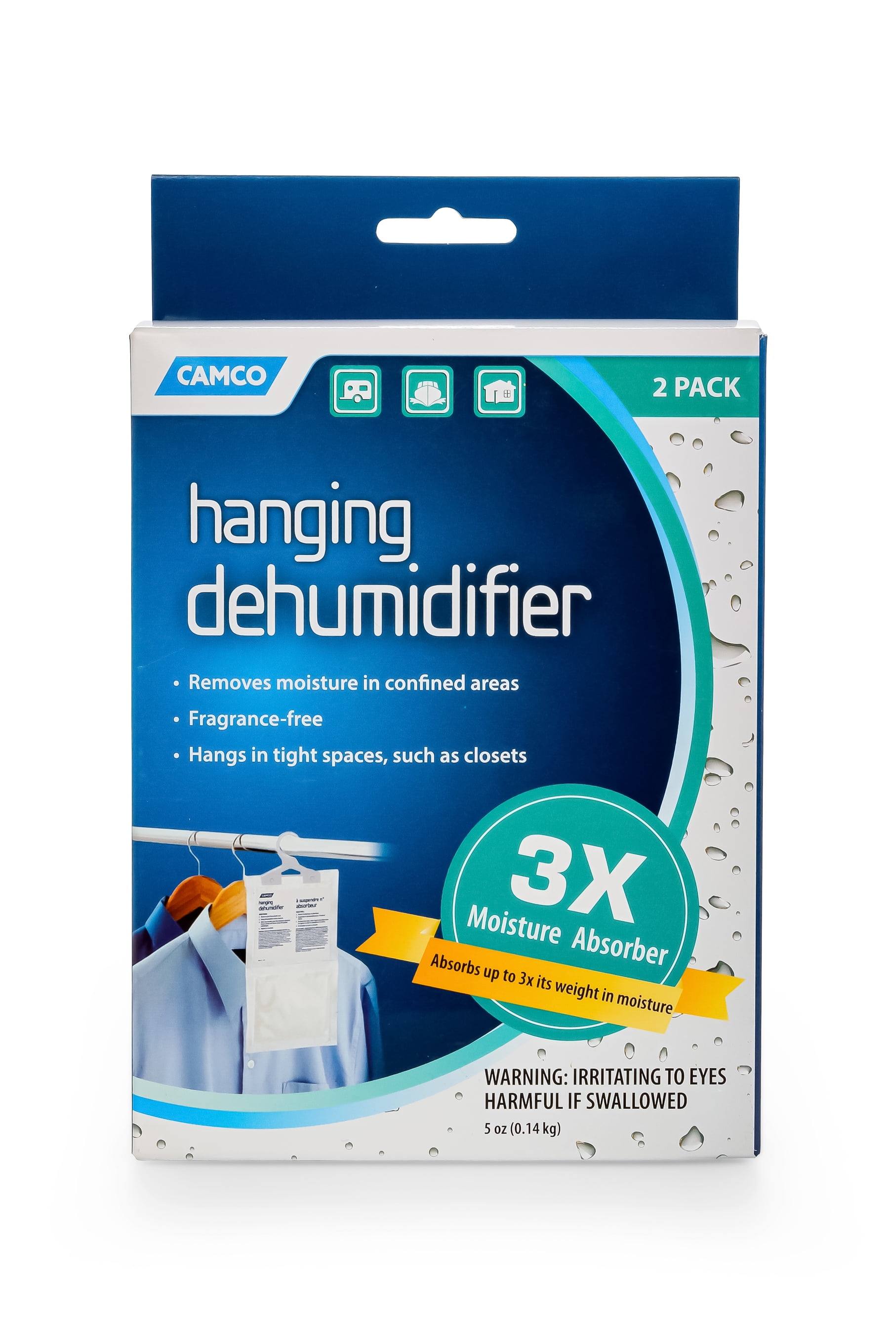 Abzorb Disposable Dehumidifier Hanger or Tub Remove Excess Water and Humidit