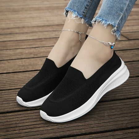 

Lightweight Mesh Sneakers Breathable Mesh Slip-on Running Shoes Casual & Stylish Shoes For Every Day Women‘s Footwear