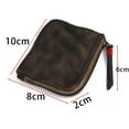 thumbnail image 6 of Leather Coin Purse,for Women&Men Vintage Handmade Wallet,Mini Card Holder Bag,Zipper Purses, 6 of 6
