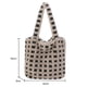 thumbnail image 4 of Bolso Hombro Felpa Con Asa Superior para Mujer Bolsos Invierno (cuadros Caqui), 4 of 9
