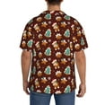 thumbnail image 3 of Sikiie Christmas Gingerbread Men's Cuban Shirt, Hawaiian Shirts, Business Casual Button Down Shirts, Short Sleeve Shirt-XX-Large, 3 of 5