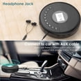 thumbnail image 4 of Reproductor de CD portátil con Bluetooth, 1500 mAh, recargable, reproductor de CD personal con altavoz, pantalla LCD, botón con luz, protección antisaltos, Walkman, 4 of 5