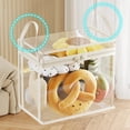 thumbnail image 4 of Doll Storage Bucket with Zipper Closure, Portable Toy Organizer for Kids’ Stuffed Animals, 4 of 7