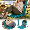 thumbnail image 5 of Folding Beach Chair Mat with Backrest Portable Lightweight Outdoor Seat with Carry Bag Breathable Mesh Seat for Picnic Beach Garden Camping Green, 5 of 5