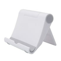 LULULION Portable Plastic Phone Holder Universal Foldable Cell Phone Stand White 1Pcs