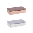 thumbnail image 3 of Matsuzay Estuche de maquillaje Caja de almacenamiento Suministros de joyería Multifuncional Conveniencia multicolor Contenedor de cosméticos Almacenamiento y organización del hogar Blanco, 3 of 6