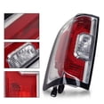 thumbnail image 4 of Tail Light Brake Light Lamp w/ Bulbs Driver Left Side Fit For 2015-2018 GMC Canyon, 4 of 9