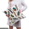 thumbnail image 4 of Ambesonne Animal Fabric by the Yard Upholstery, Vivid Feathers Vivid Art, 5 Yards, Multicolor, 4 of 4