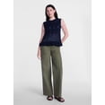 thumbnail image 3 of Scenario Women's Texture Peplum Tank Sweater, Lightweight, Sizes XS-XXXL, 3 of 6
