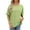 Green, variant on XMMSWDLA Women's Round Neck T Shirts Summer Short Sleeve Shirts Loose Casual Tops Tee Gym Shirts Woman