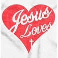 thumbnail image 2 of Jesus Christ Love Christian God Cross Women's Long Sleeve T Shirt Brisco Brands S, 2 of 6