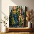 thumbnail image 6 of Victorian Houses Canvas Wall Art Print, Living Room Bedroom Office Hotel Lobby Gallery Decor, 6 of 8