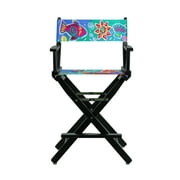 24" Director's Chair Black Frame-Sea Bright