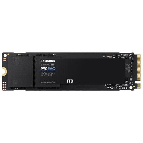 Samsung 990 EVO 1TB NVMe PCI-e Internal Solid State Drive - English - Black/Red