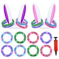 thumbnail image 1 of Juego de anillos inflables con forma de conejito Tossing Game Voiiake para pascua, 1 of 6