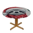 thumbnail image 3 of Christmas Funny Sloth Bears Round Tablecloth with Elastic Fitted Table Cloth, 3 of 8