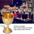 thumbnail image 4 of 2Pcs Medieval Vintage Wine Chalice Drinking Cup Goblet European High Grade Golden Retro Ornaments for Traveling Decoration Home Collection Pumpkin Gold, 4 of 9