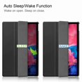thumbnail image 3 of Dteck Lenovo Tab P11 Case 11 inch 2020 (Model: TB-J606F TB-J606X), Slim Lightweight Stand Folio Protective Hard Shell Case Smart Cover for 2020 Release Lenovo Tab P11 11", Black, 3 of 9