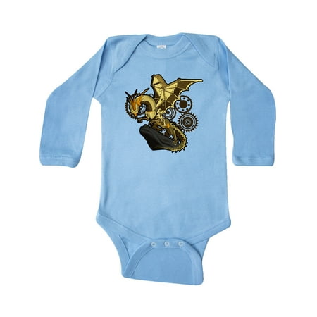 

Inktastic Steampunk Dragon Gift Baby Boy or Baby Girl Long Sleeve Bodysuit