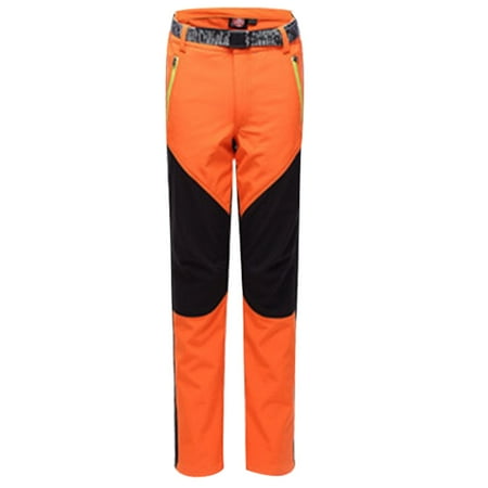 

Dadaria Wide Leg Pants for Women High Waisted Outdoor Mountaineering Skiing Charge Stitching Warm Pants Trousers Orange S Female