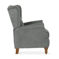 thumbnail image 4 of Novogratz Harmony Pushback Recliner, Charcoal, 4 of 7