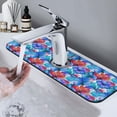 thumbnail image 7 of Pofeuu Bright Flowers Print Splash Guard for Sink Faucet Sink Gadgets-Splash Guard Behind Faucet Drip Catcher for Kitchen, Bathroom,Sink Mat, 7 of 7