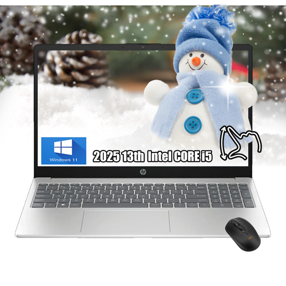 HP 15.6" FHD Touch-Screen Laptop, 2025 13th Intel Core i5-1334U, 332GB DDR4 Memory,1TB PCIe SSD, Laptop Computadora- Work Business College Student, Windows 11, W/Mouse