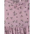 thumbnail image 2 of The Children's Place Girls Long Sleeve Floral Ruffle Dress, Sizes XS-XXL, 2 of 4