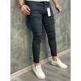 thumbnail image 3 of High Quality Stretch Elastic Skinny Jeans Men European American Classic Solid Washed Denim Pant Casual Pantalones Hombre Joggers, 3 of 6