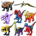 thumbnail image 3 of Bloques de construcción de Jurassic World 2 Dinosaurios Figuras Ladrillos Tiranosaurio Indominus I-Rex Ensamblar Juguetes para niños Navidad, 3 of 5