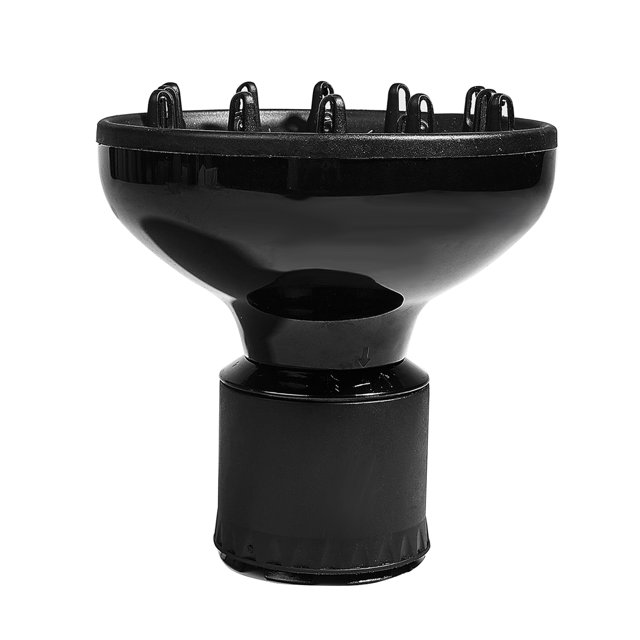 Difusor universal para secadora, ideal para rizos y ondas, diseño ergonómico, material resistente al calor, color negro.